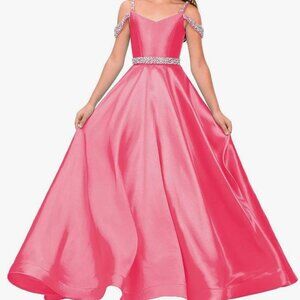 Hot pink Little girls gown